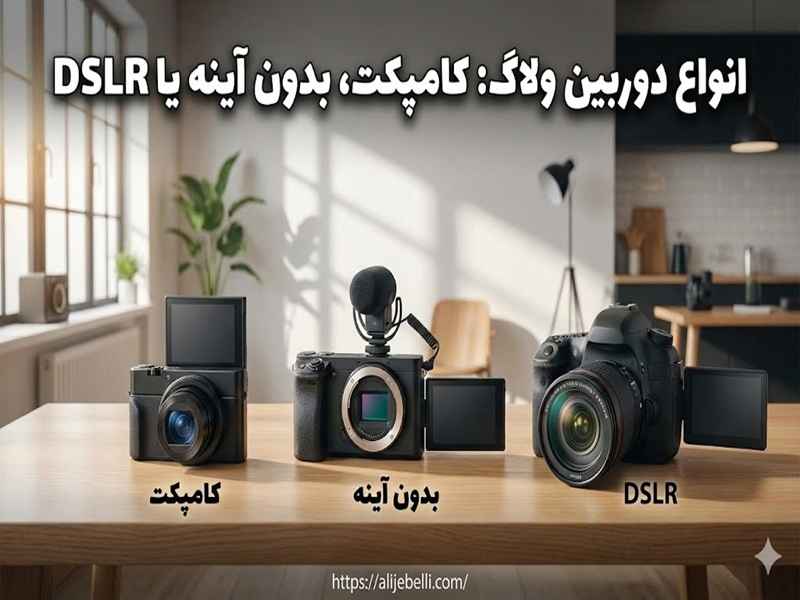 انواع دوربین ولاگ: کامپکت، بدون آینه یا DSLR؟